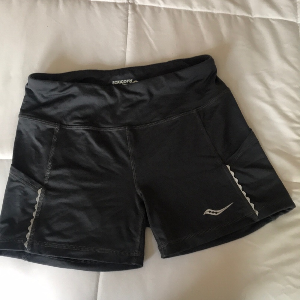 Women’s Grey Saucony Spandex Shorts